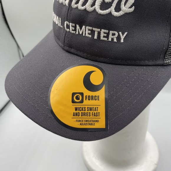 Quantico National Cemetery Hat‎ Cap Snap Back Gray Mesh Trucker Carhartt Mens - Picture 6 of 10